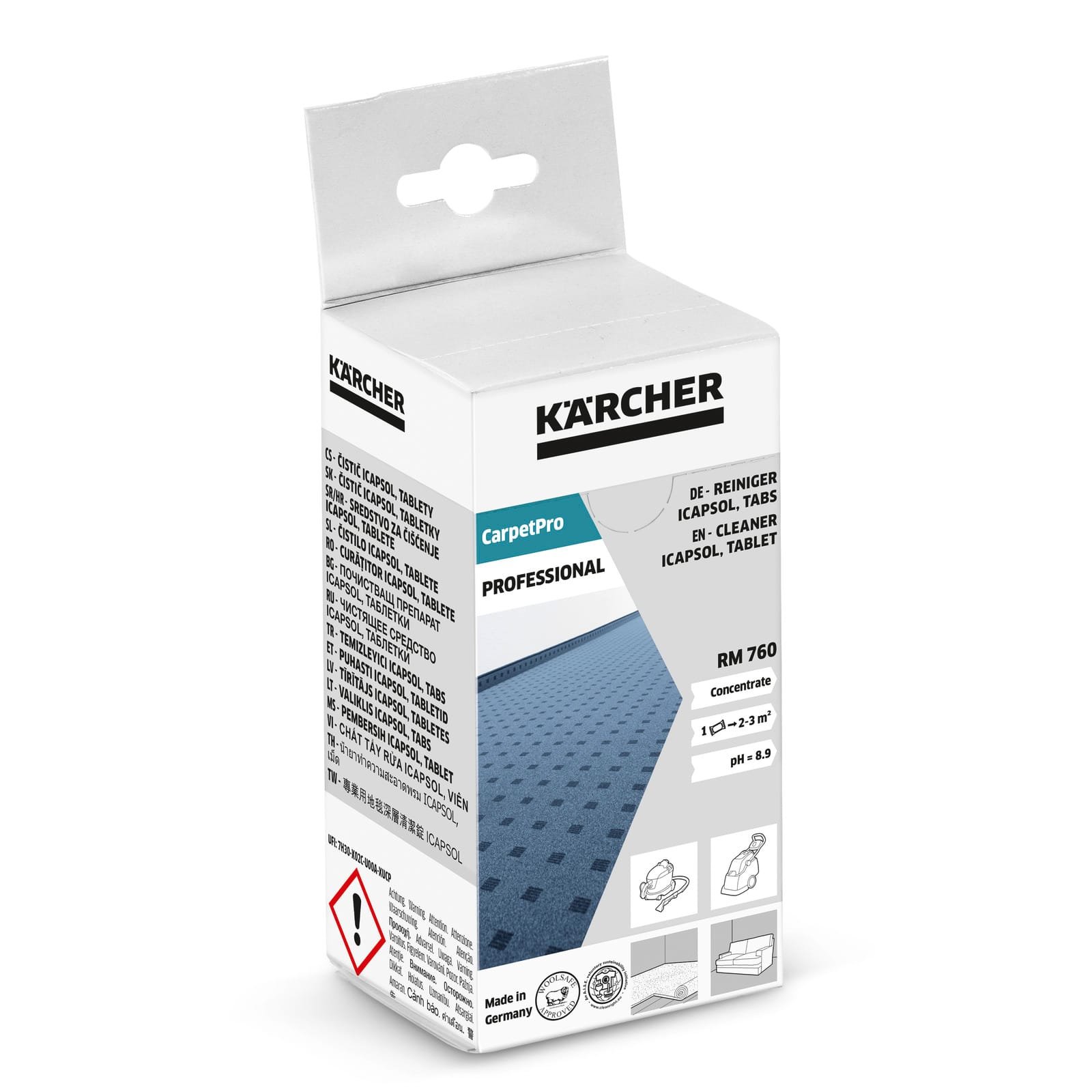 karcher giluminio valymo tabletes